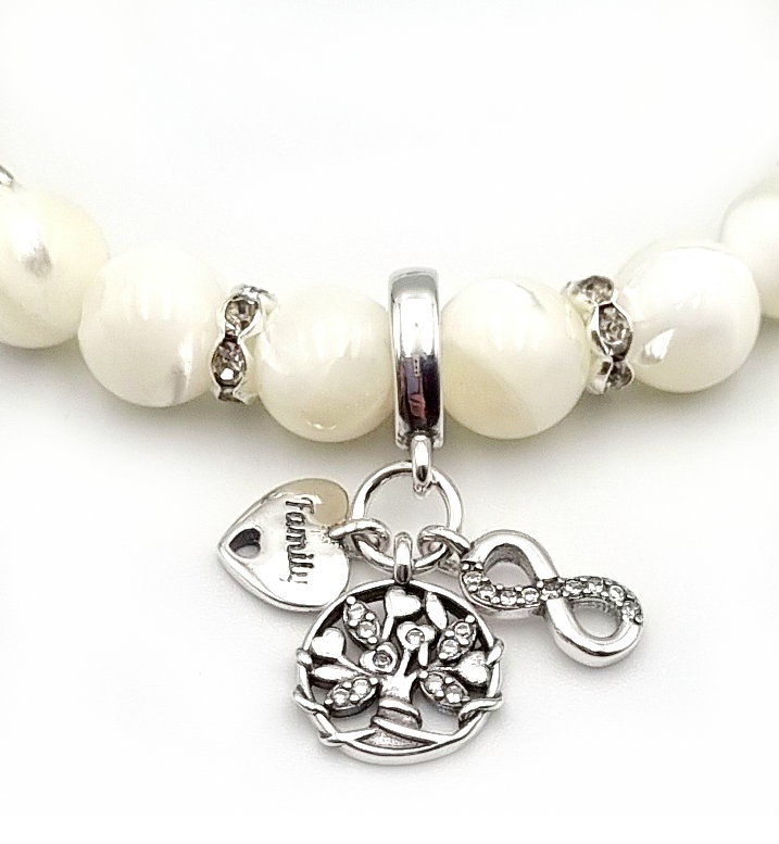 MAGic Armband “Mother of Pearls - silver IV”