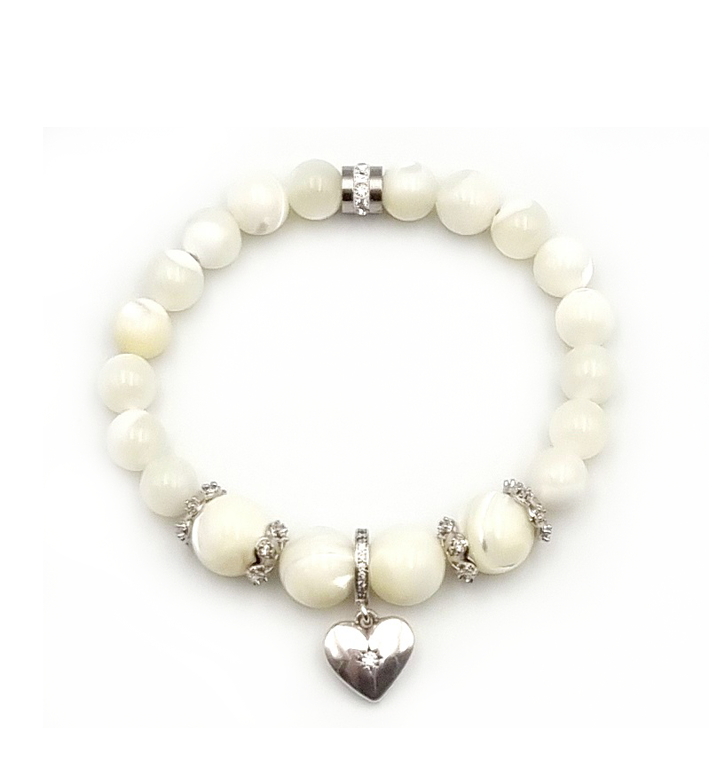 MAGic Armband “Mother of Pearls- silver V”