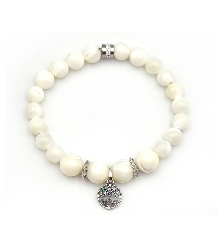 MAGic Armband “Mother of Pearls - silver VII”
