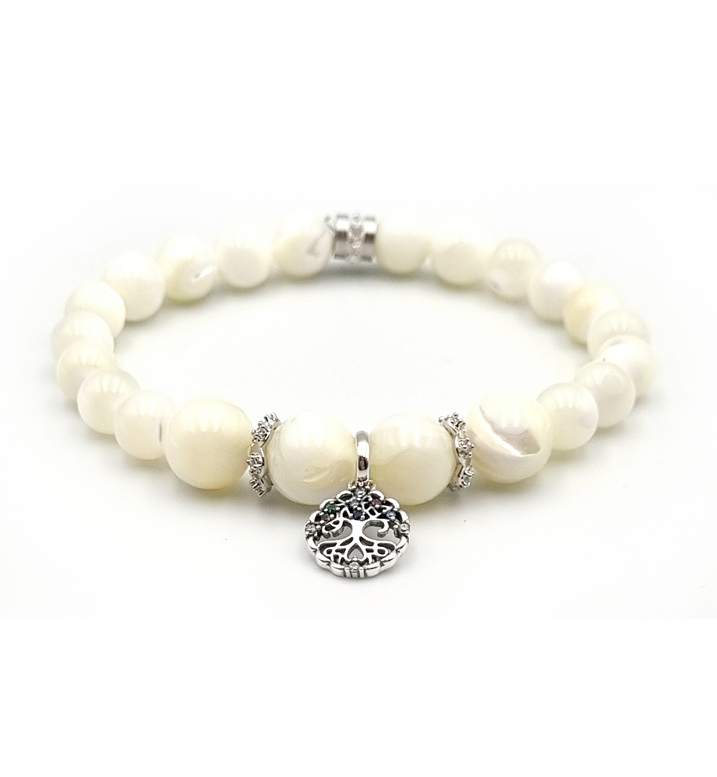 MAGic Armband “Mother of Pearls - silver VII”