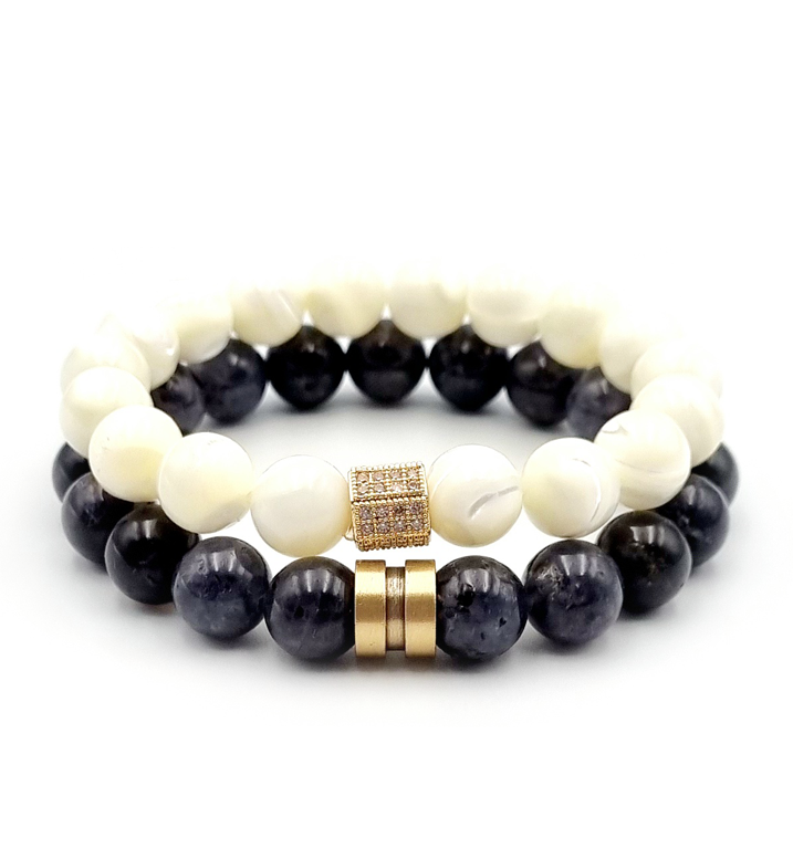 MAGic Armband "Mr. & Mrs. Iridescent Gold Bond”